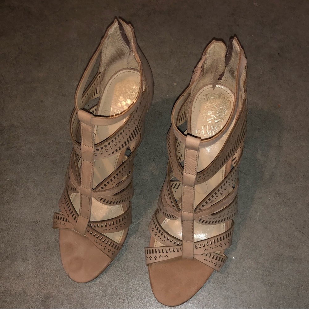 Vince Camuto women’s open toe booties